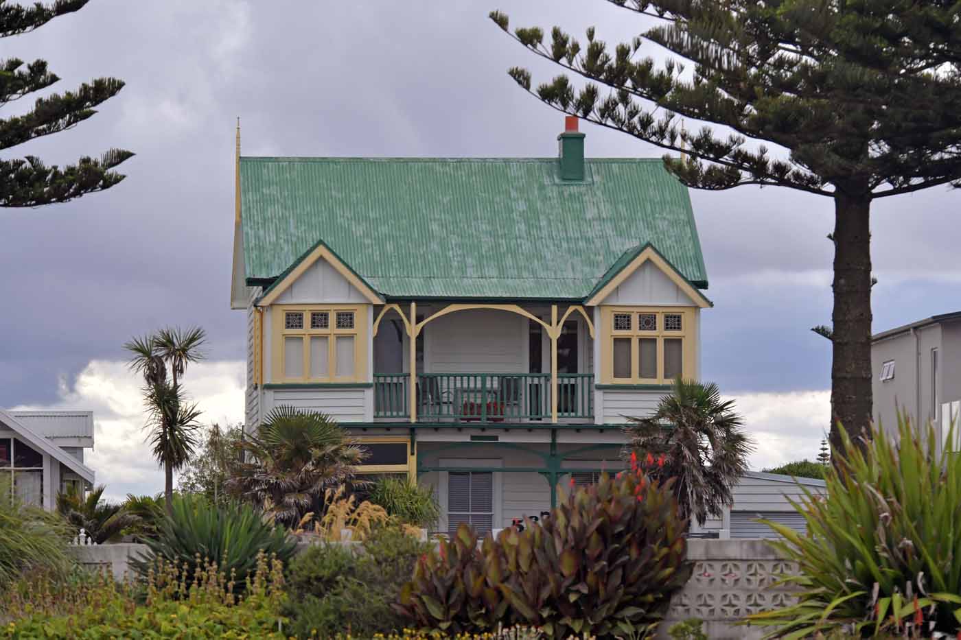 New Zealand Victorian villa with a veranda and front steps, the typical inner-Auckland character home
