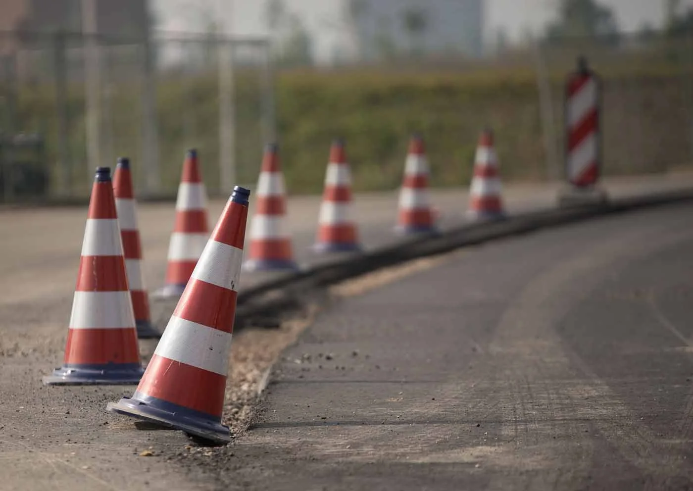 Multi-lane arterial road under construction, as on the Eastern Busway route through Pakuranga